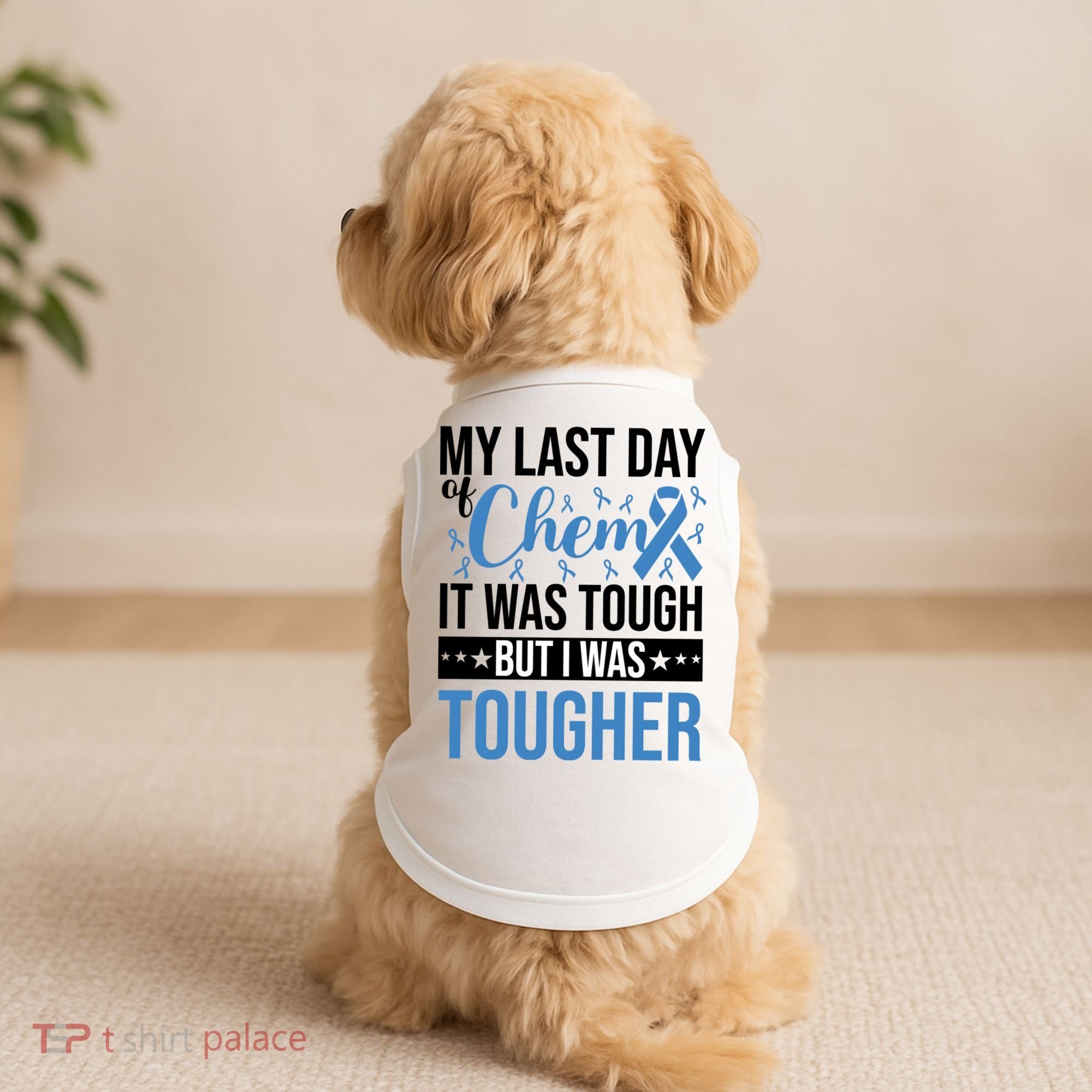 My Last Day Of Chemo Colon_black Doggie Tank