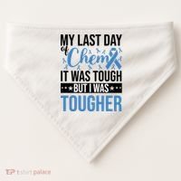 My Last Day Of Chemo Colon_black USA-Made Doggie Bandana thumb 0