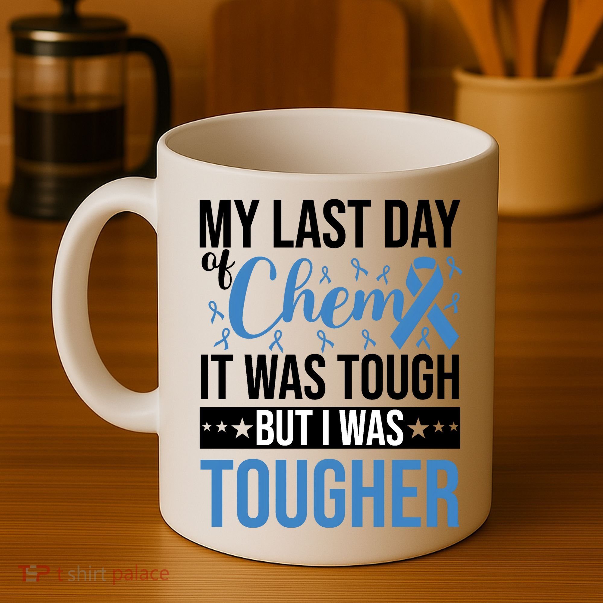 My Last Day Of Chemo Colon_black Coffee Mug