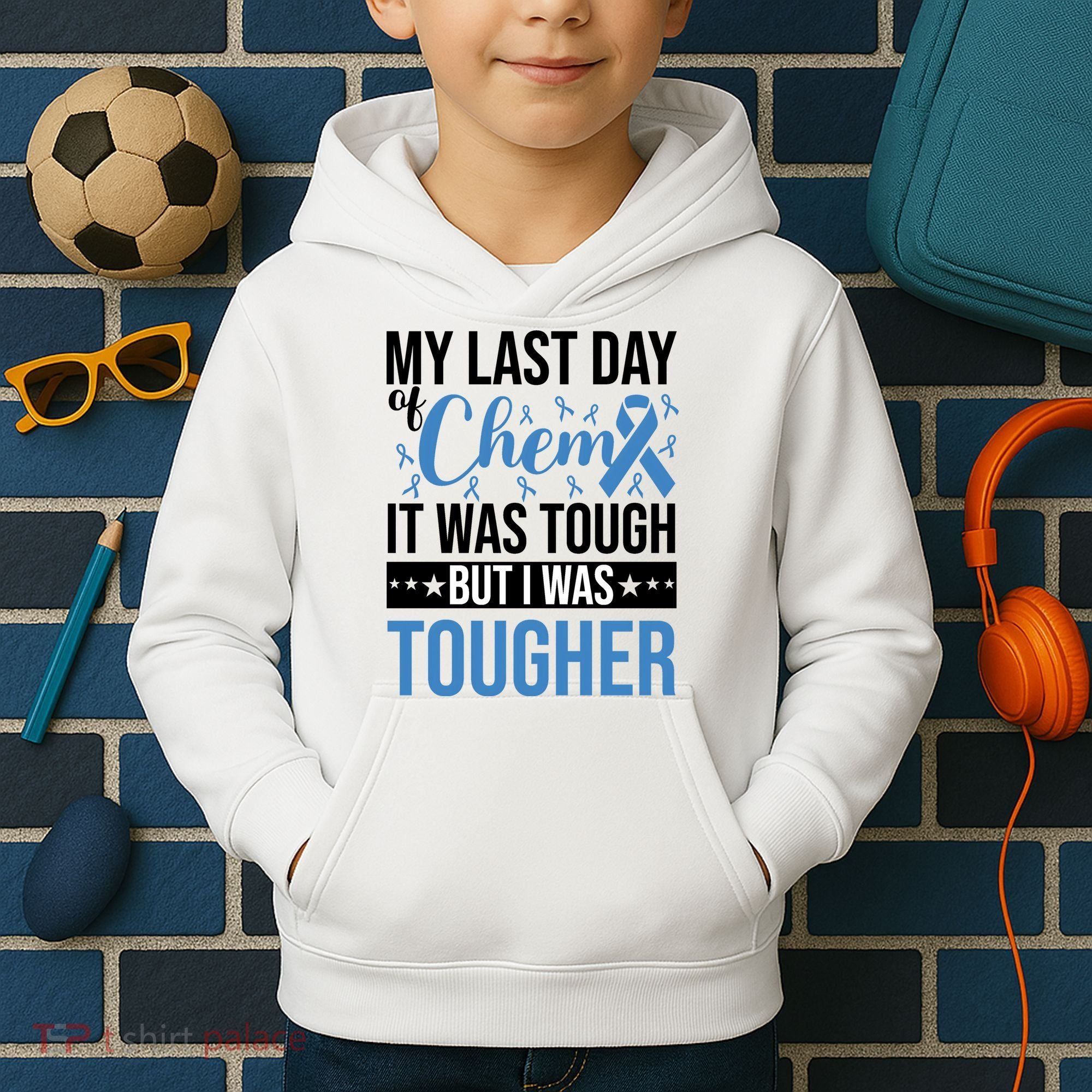 My Last Day Of Chemo Colon_black Kids Hoodie
