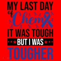 My Last Day Of Chemo Colon_dark Blue_black Santa Hat thumb 1