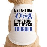 My Last Day Of Chemo Colon_dark Blue_black Doggie Tank thumb 0