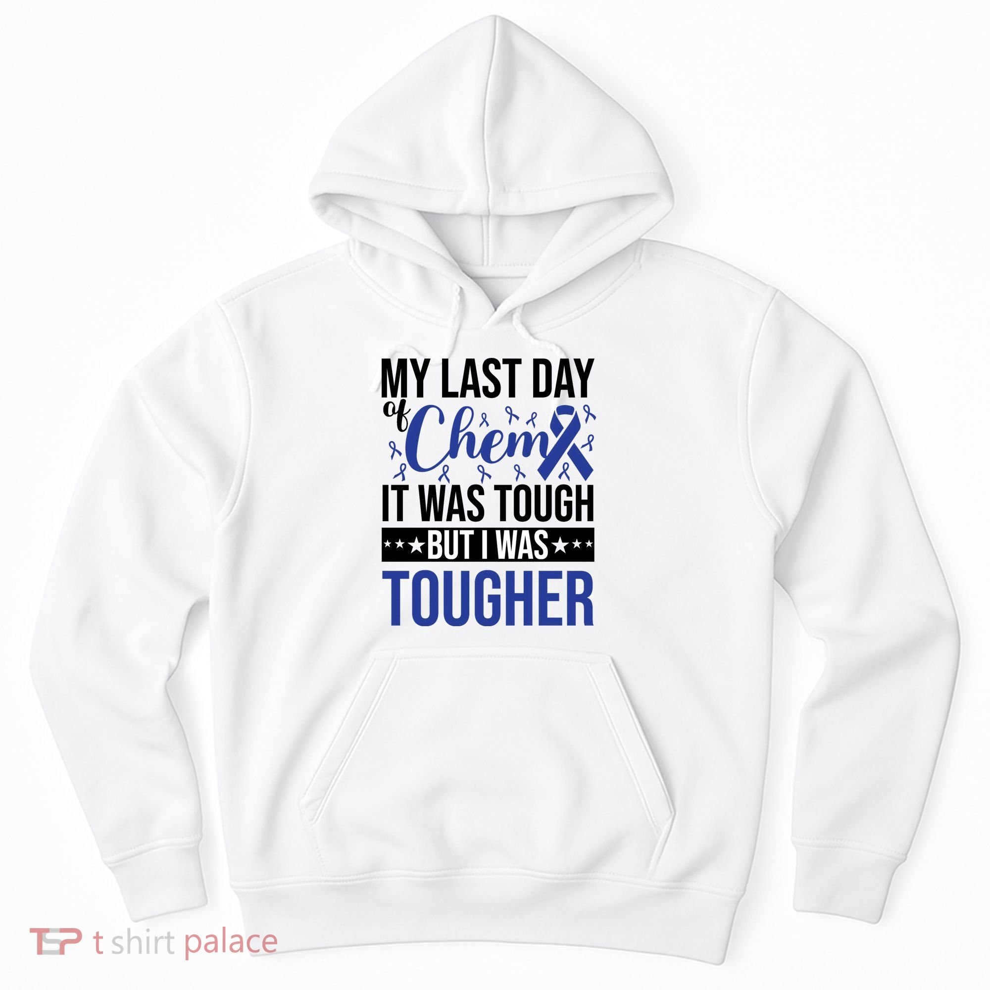 My Last Day Of Chemo Colon_dark Blue_black Hoodie