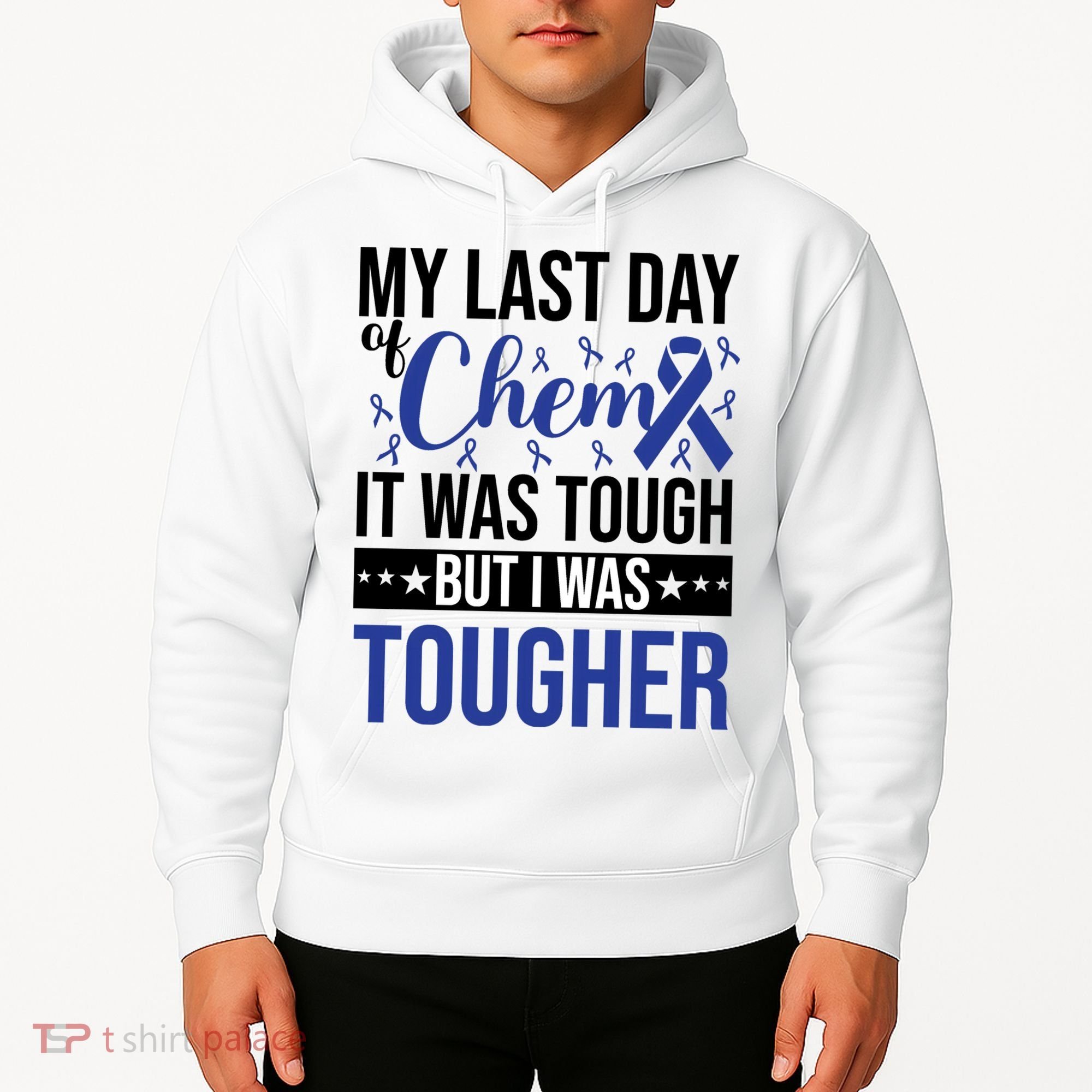 My Last Day Of Chemo Colon_dark Blue_black Hoodie