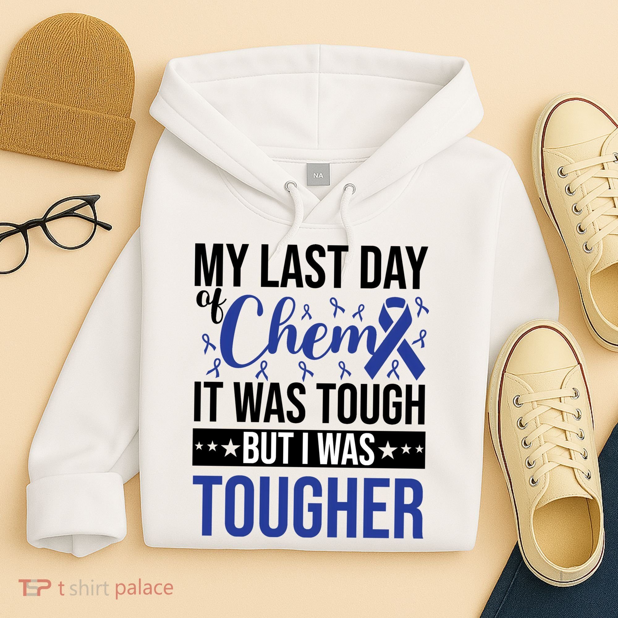 My Last Day Of Chemo Colon_dark Blue_black Hoodie