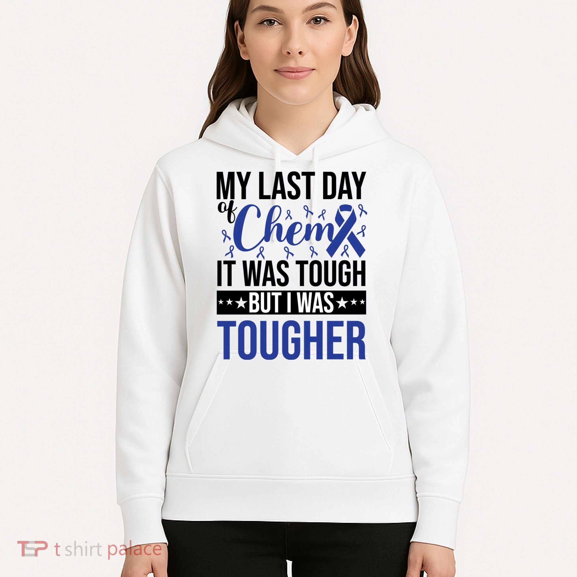 My Last Day Of Chemo Colon_dark Blue_black Hoodie
