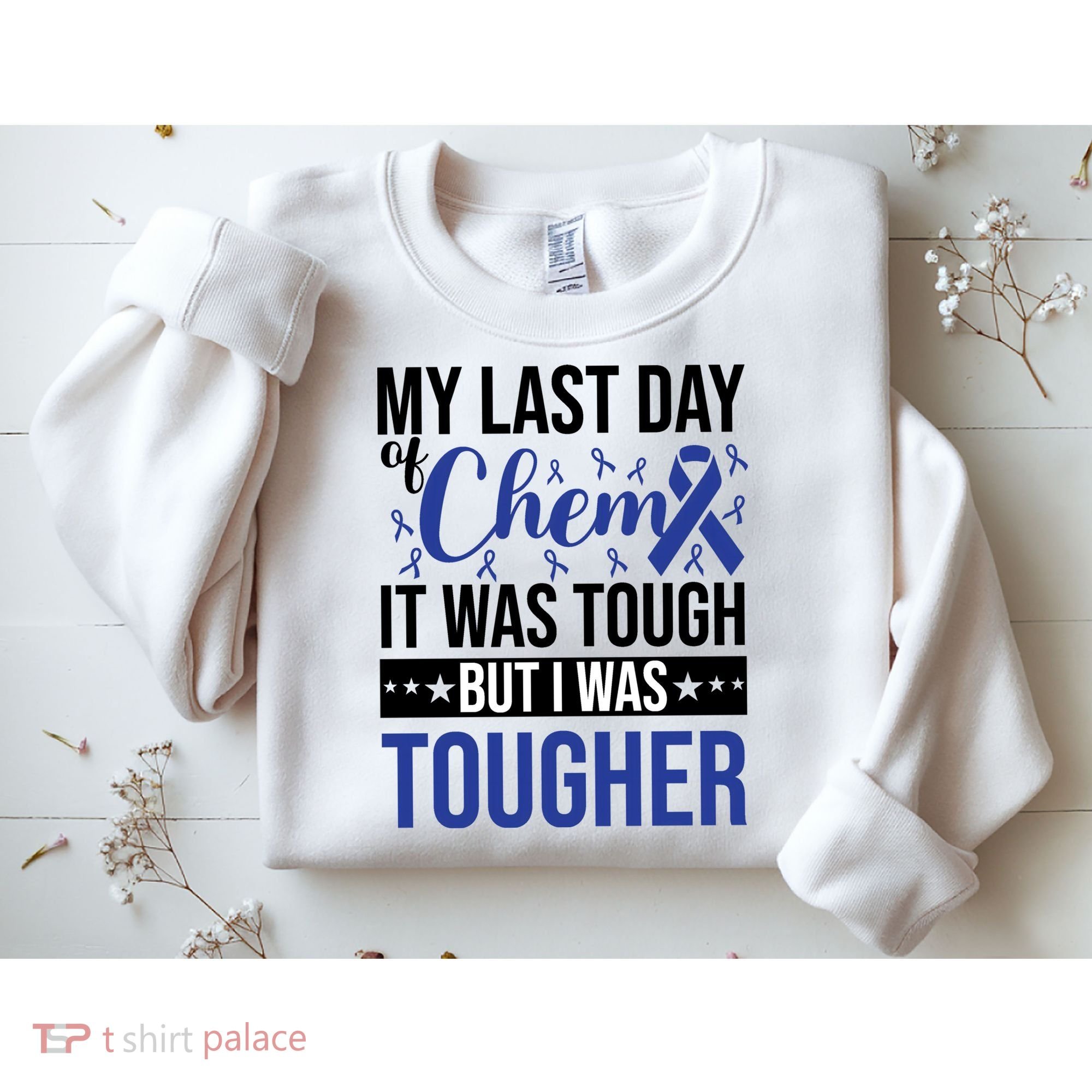 My Last Day Of Chemo Colon_dark Blue_black Sweatshirt