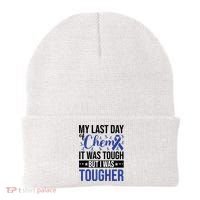 My Last Day Of Chemo Colon_dark Blue_black Beanie thumb 0