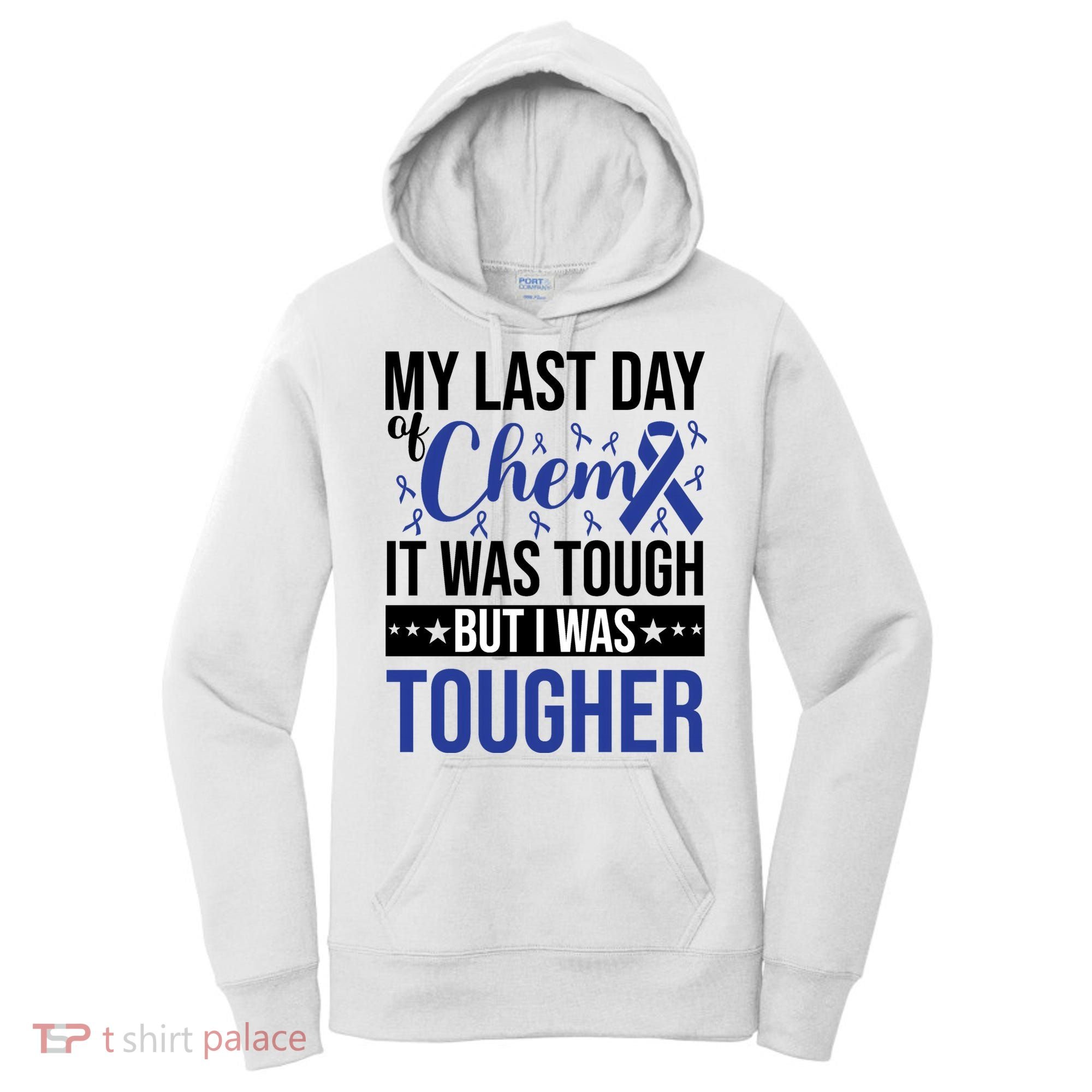 My Last Day Of Chemo Colon_dark Blue_black Women's Hoodie