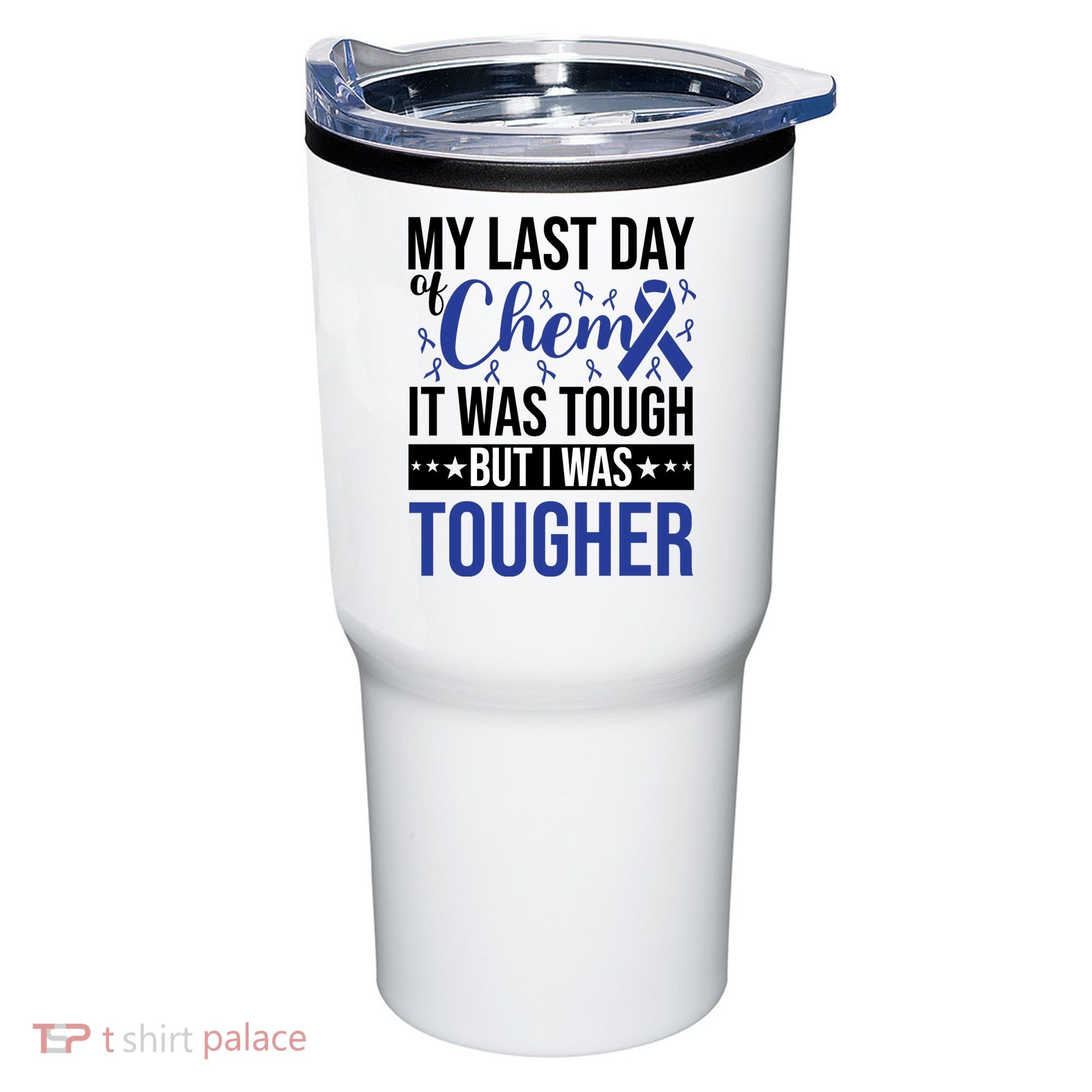 My Last Day Of Chemo Colon_dark Blue_black Tumbler