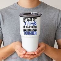 My Last Day Of Chemo Colon_dark Blue_black Tumbler thumb 2
