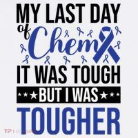 My Last Day Of Chemo Colon_dark Blue_black Mousepad thumb 1
