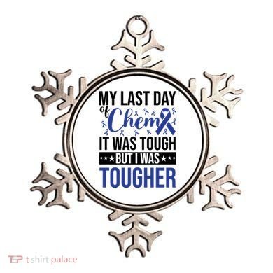 My Last Day Of Chemo Colon_dark Blue_black Ornament