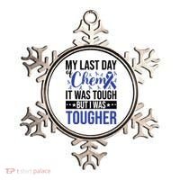 My Last Day Of Chemo Colon_dark Blue_black Ornament thumb 0