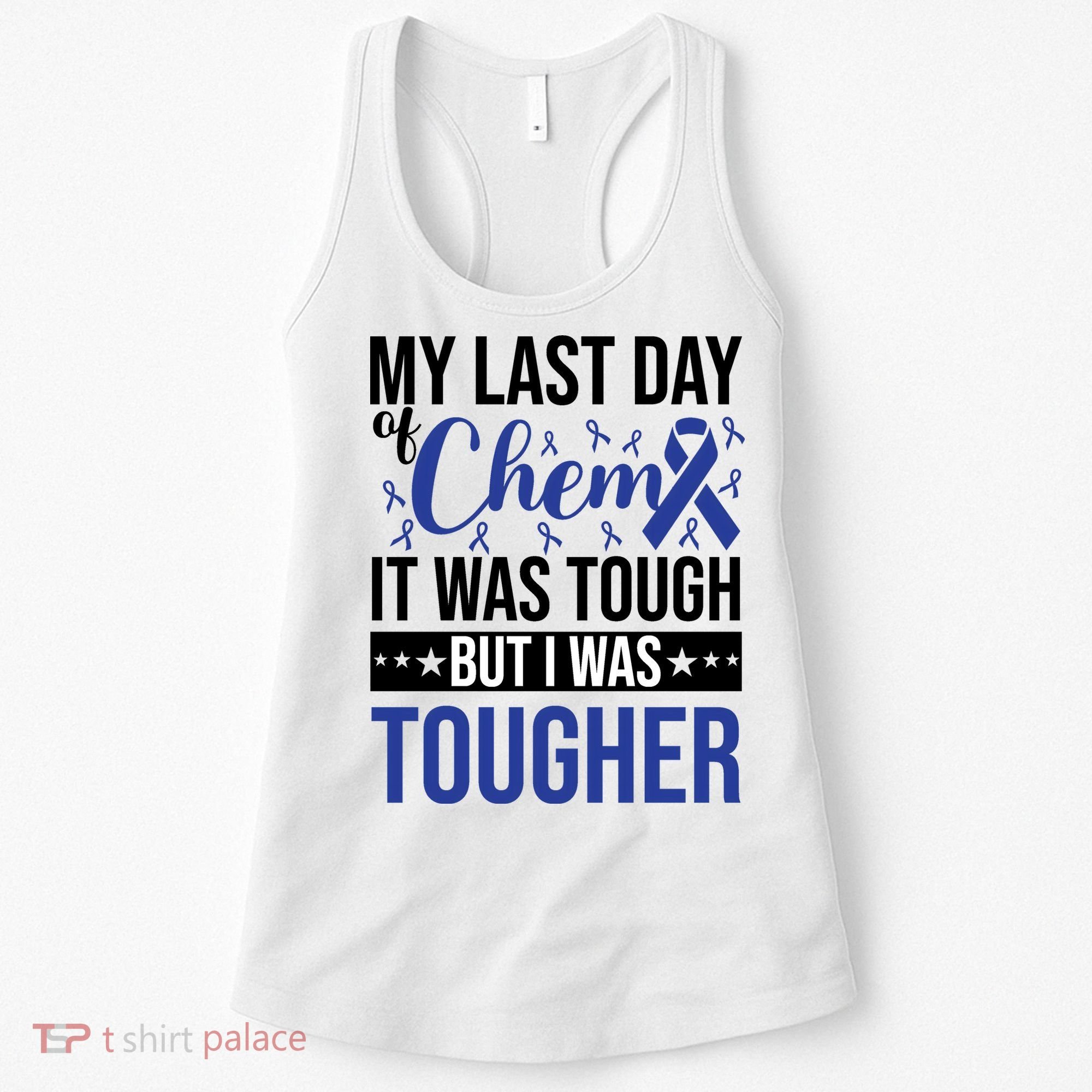 My Last Day Of Chemo Colon_dark Blue_black Women's Tank Top