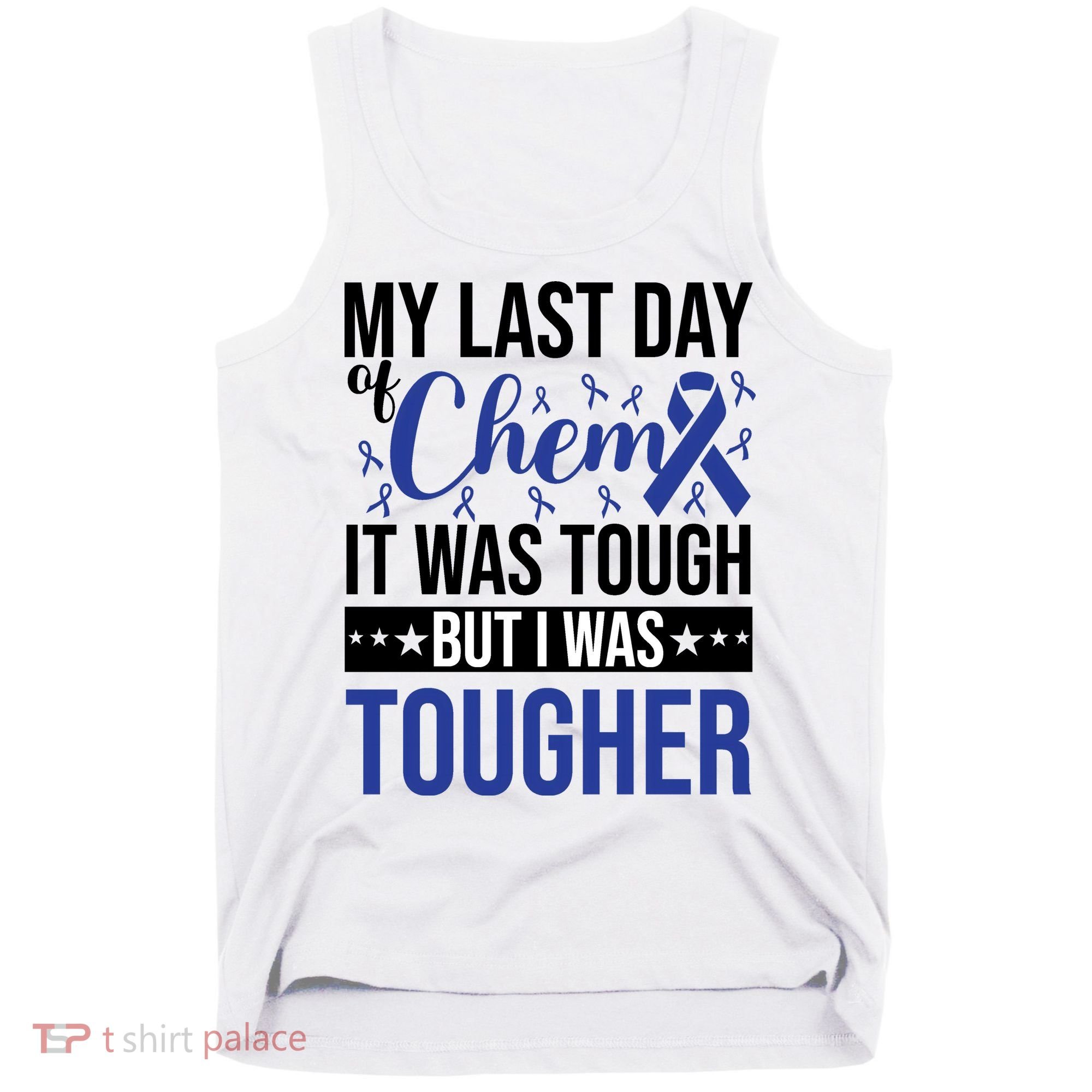 My Last Day Of Chemo Colon_dark Blue_black Tank Top