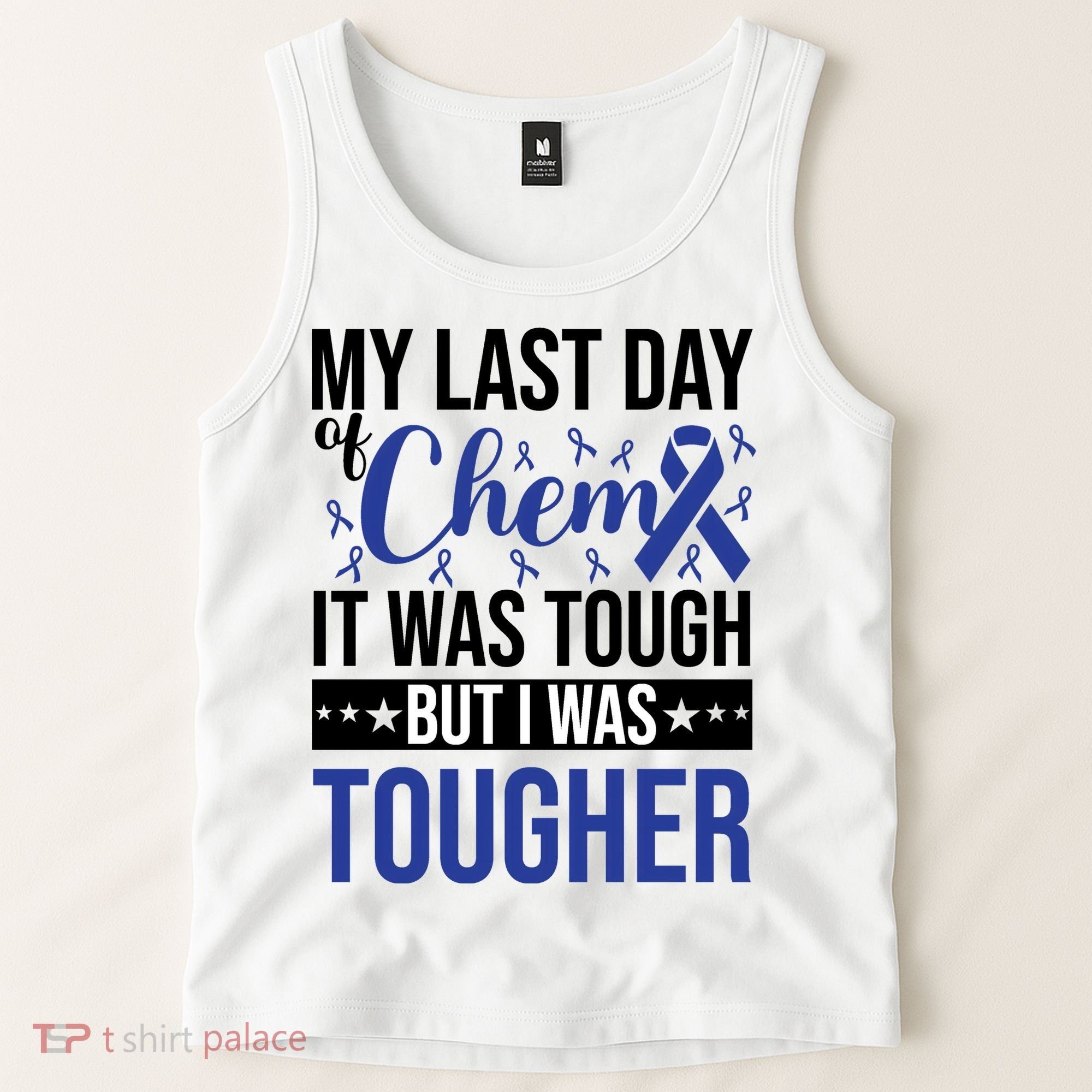 My Last Day Of Chemo Colon_dark Blue_black Tank Top