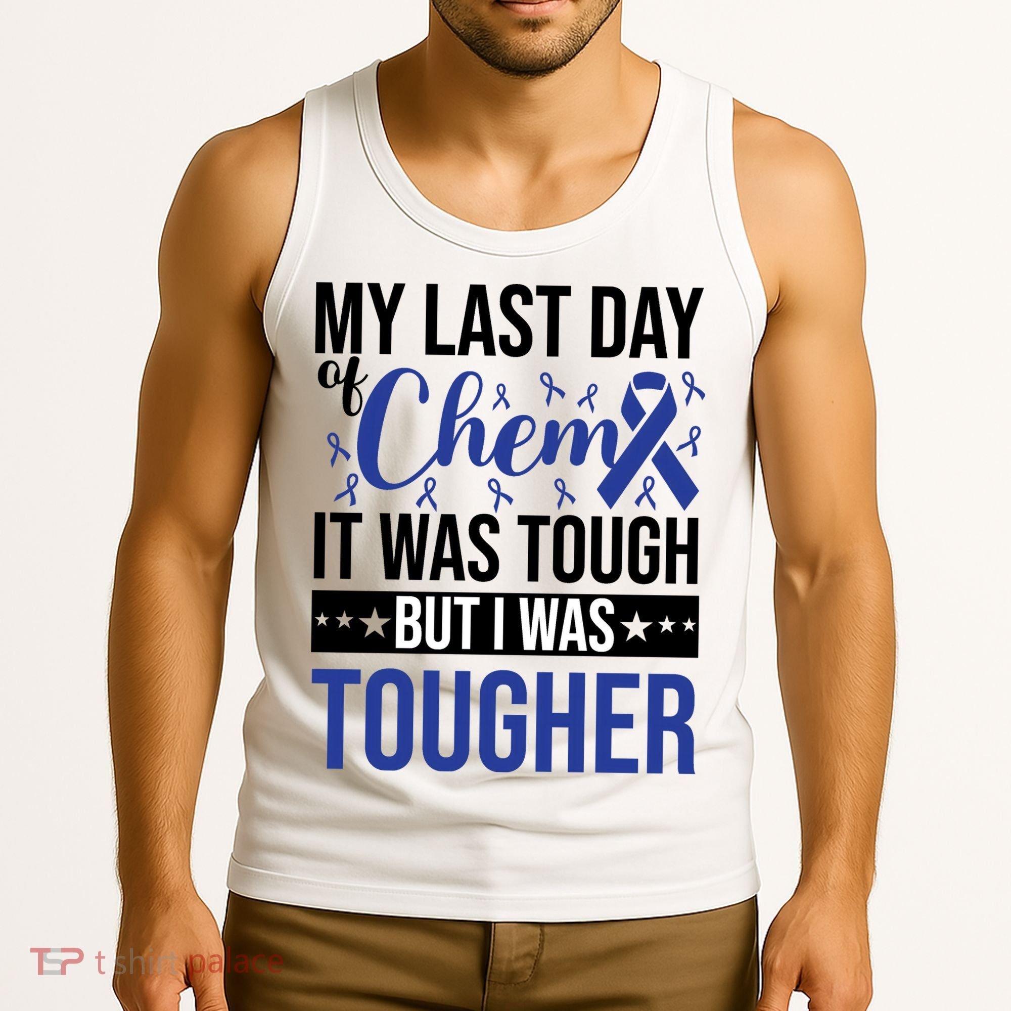 My Last Day Of Chemo Colon_dark Blue_black Tank Top