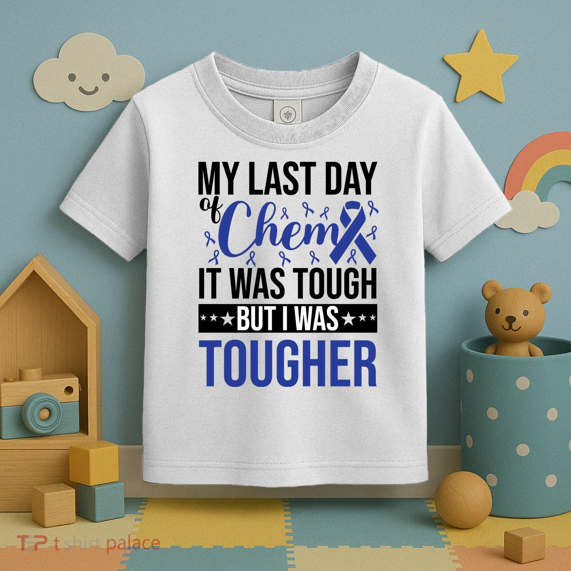 My Last Day Of Chemo Colon_dark Blue_black Toddler T-Shirt