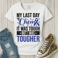 My Last Day Of Chemo Colon_dark Blue_black Women's T-Shirt thumb 3