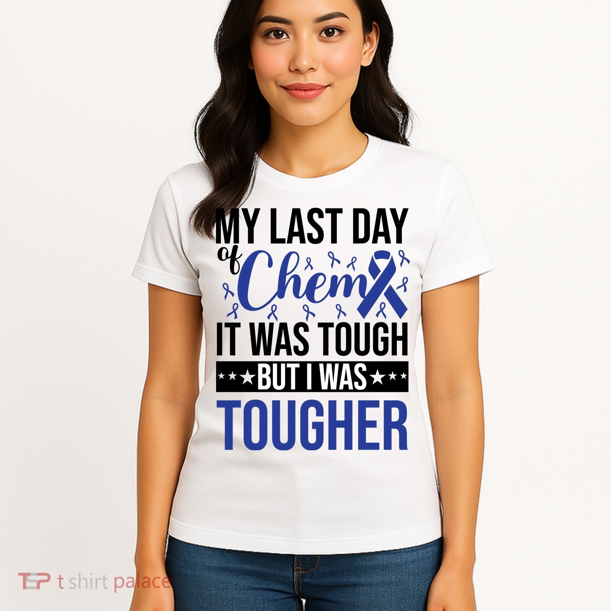 My Last Day Of Chemo Colon_dark Blue_black Women's T-Shirt