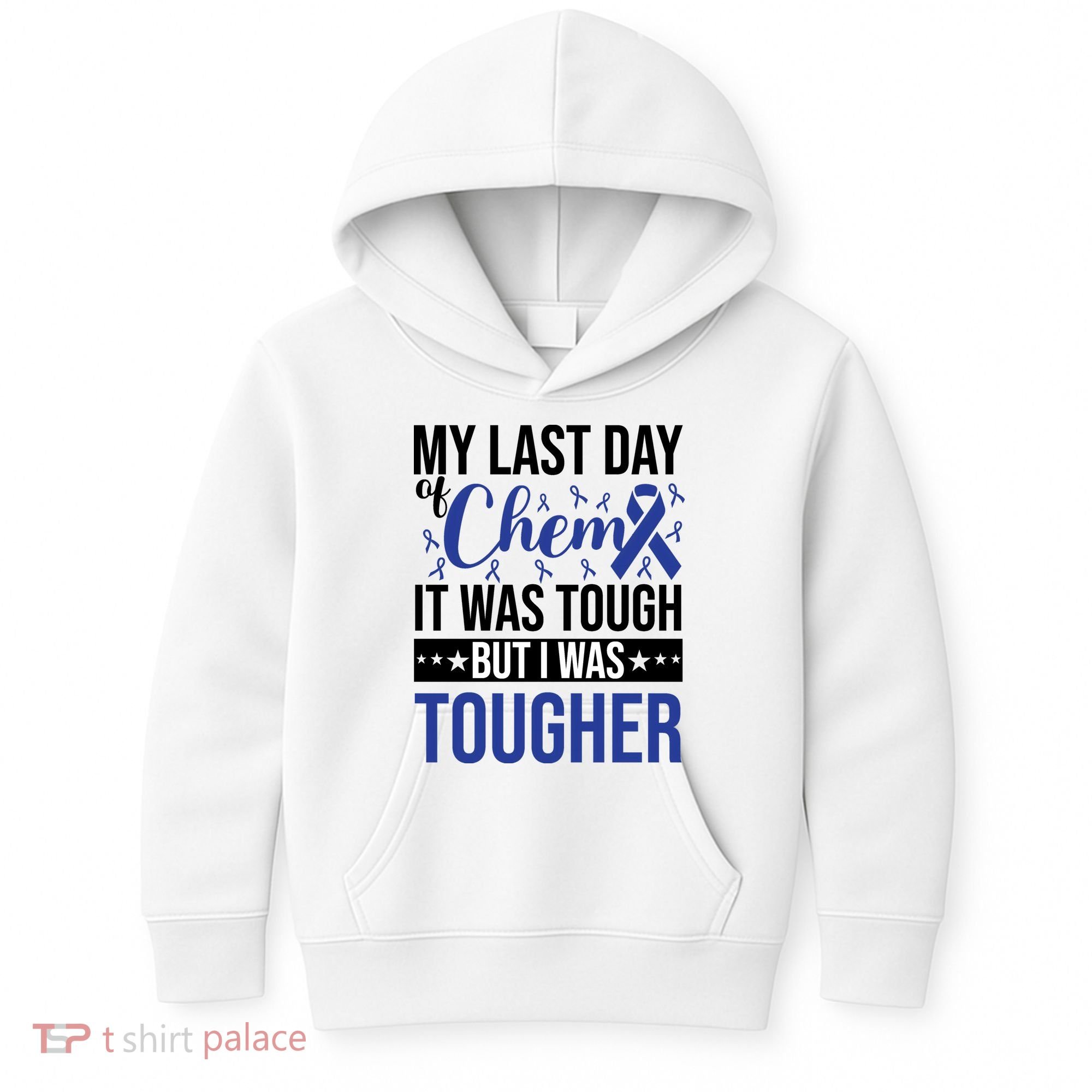 My Last Day Of Chemo Colon_dark Blue_black Kids Hoodie