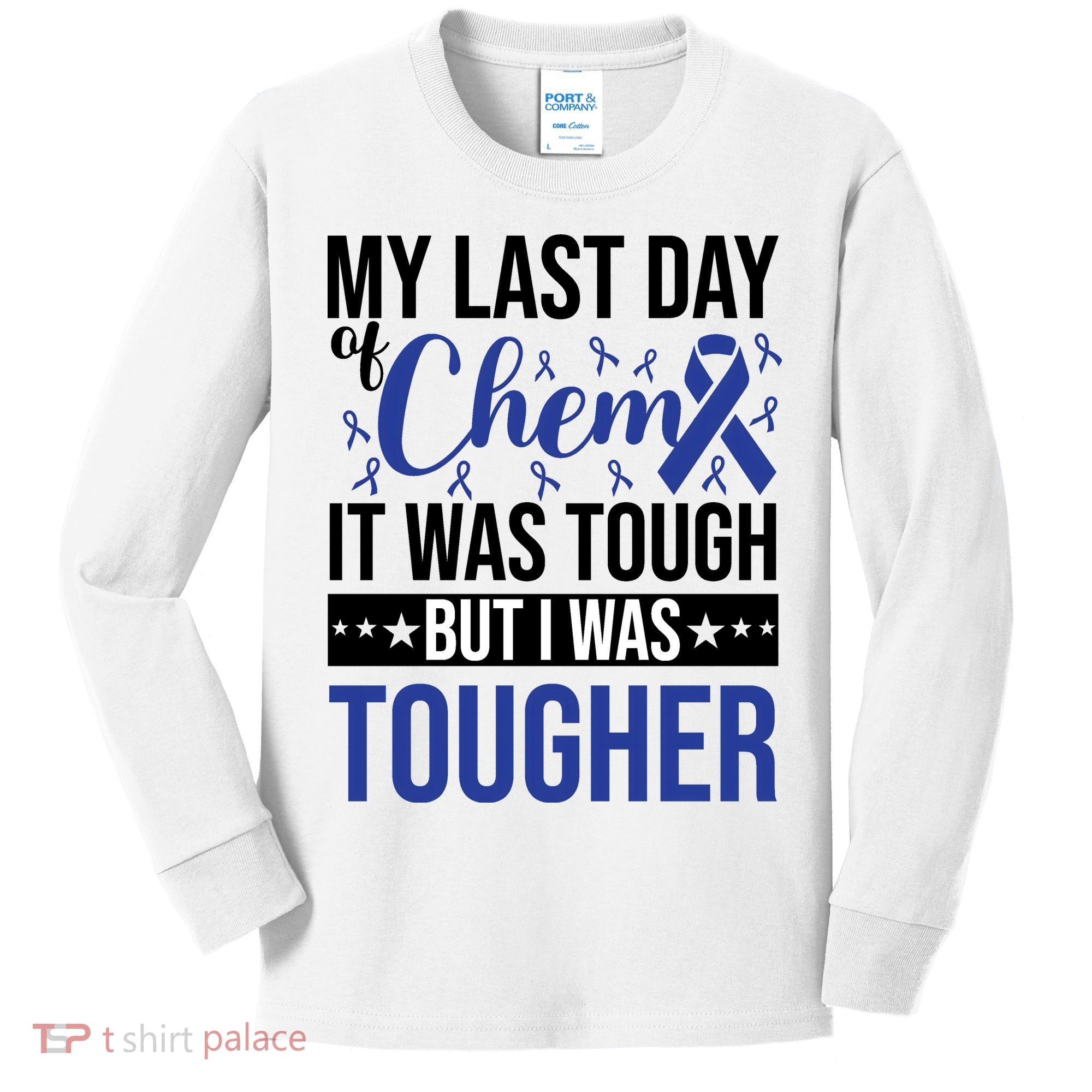 My Last Day Of Chemo Colon_dark Blue_black Kids Long Sleeve Shirt