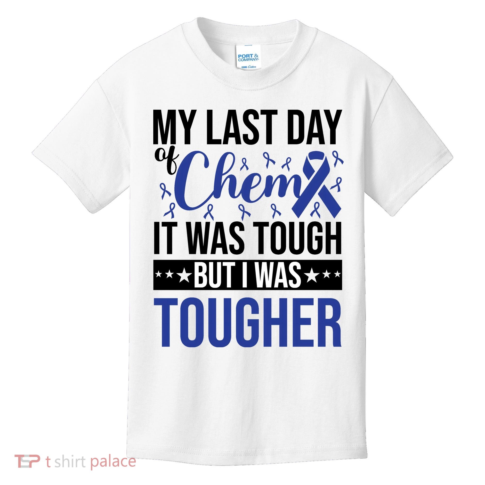 My Last Day Of Chemo Colon_dark Blue_black Kids T-Shirt