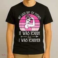 My Last Day Of Chemo Breast Cancer Chemotherapy Survivor T-Shirt thumb 3