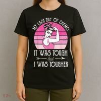 My Last Day Of Chemo Breast Cancer Chemotherapy Survivor T-Shirt thumb 4