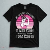 My Last Day Of Chemo Breast Cancer Chemotherapy Survivor T-Shirt thumb 5