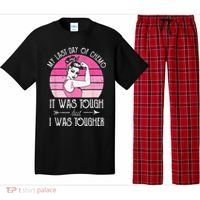 My Last Day Of Chemo Breast Cancer Chemotherapy Survivor Pajama Set thumb 0