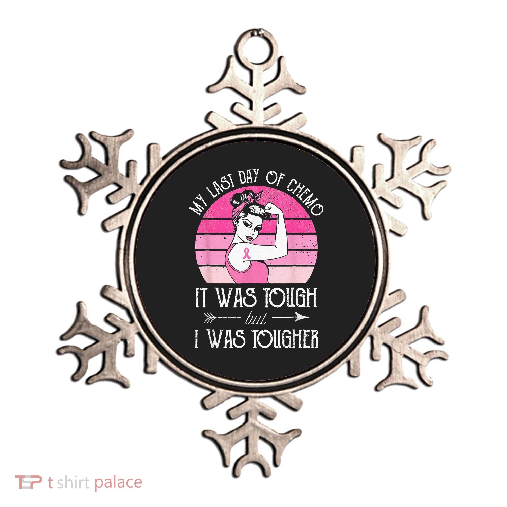 My Last Day Of Chemo Breast Cancer Chemotherapy Survivor Ornament