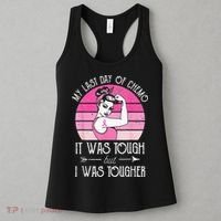 My Last Day Of Chemo Breast Cancer Chemotherapy Survivor Women's Tank Top thumb 3