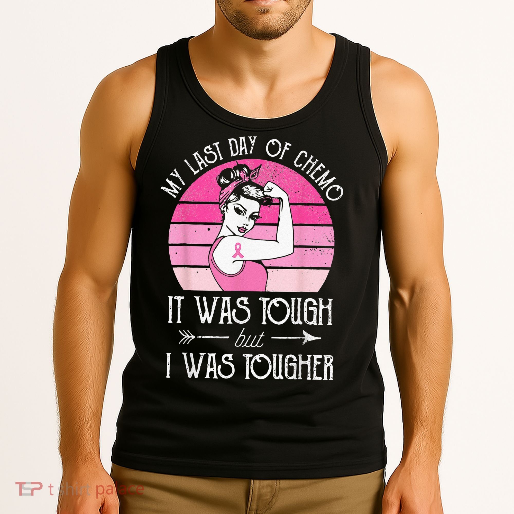My Last Day Of Chemo Breast Cancer Chemotherapy Survivor Tank Top