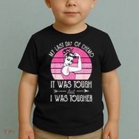 My Last Day Of Chemo Breast Cancer Chemotherapy Survivor Toddler T-Shirt thumb 2