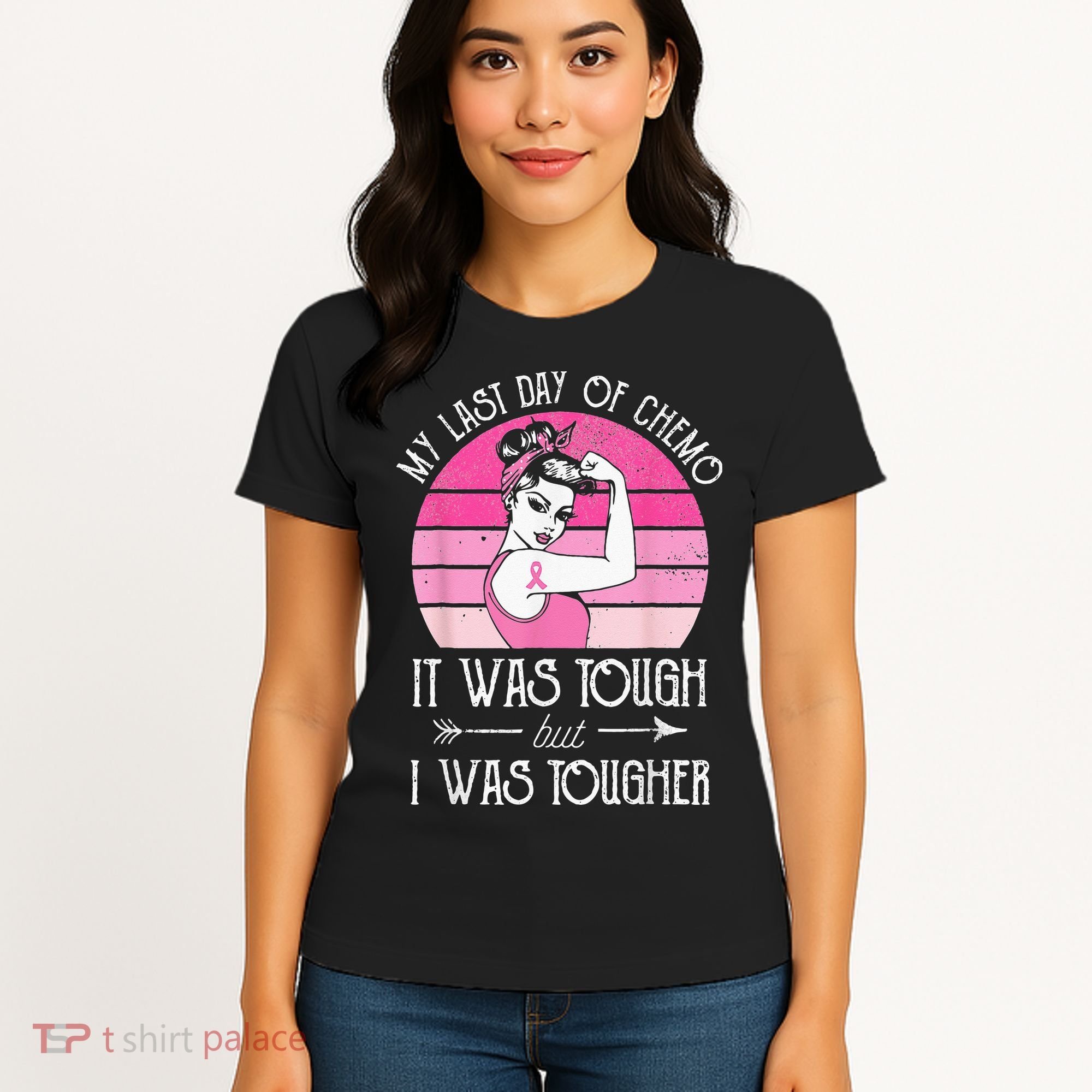 My Last Day Of Chemo Breast Cancer Chemotherapy Survivor Women's T-Shirt