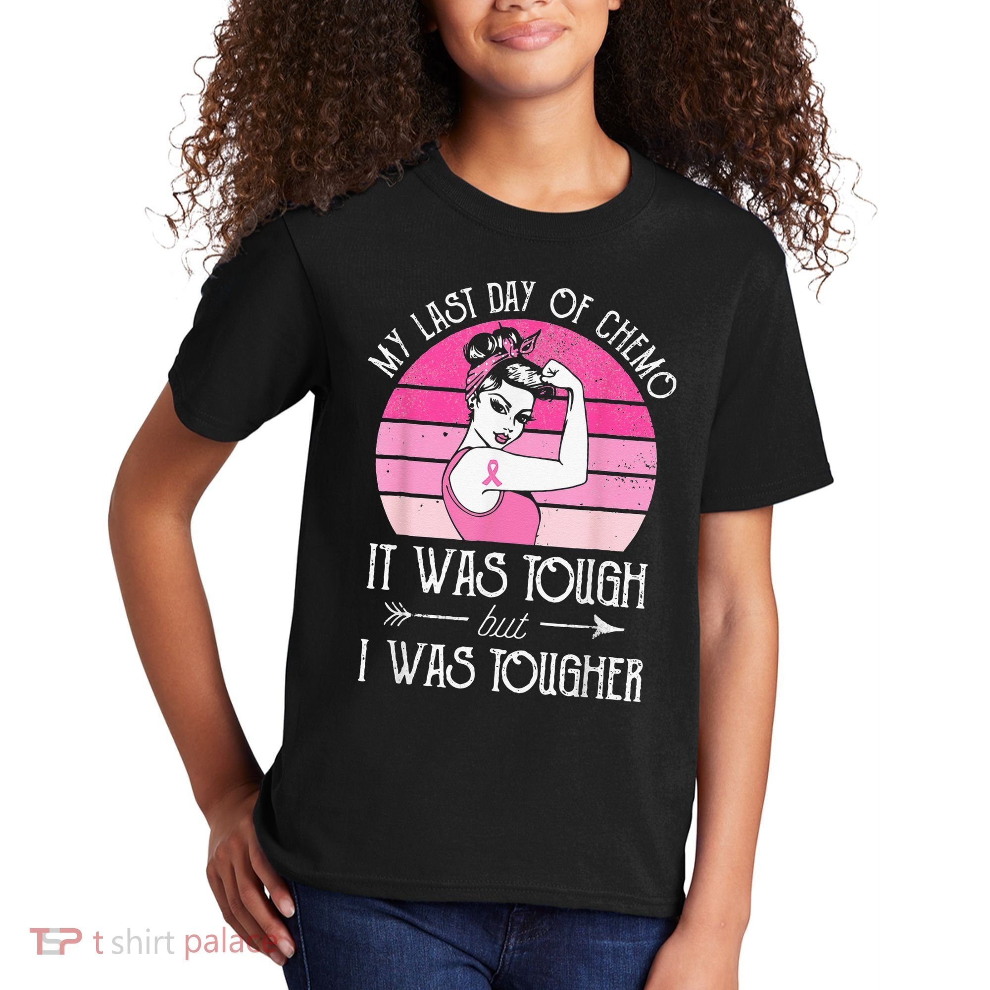 My Last Day Of Chemo Breast Cancer Chemotherapy Survivor Kids T-Shirt