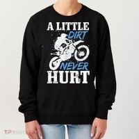 Motocross Little Dirt Never Hurt Dirt Bike MX Racing Biker Women's Sweatshirt thumb 0