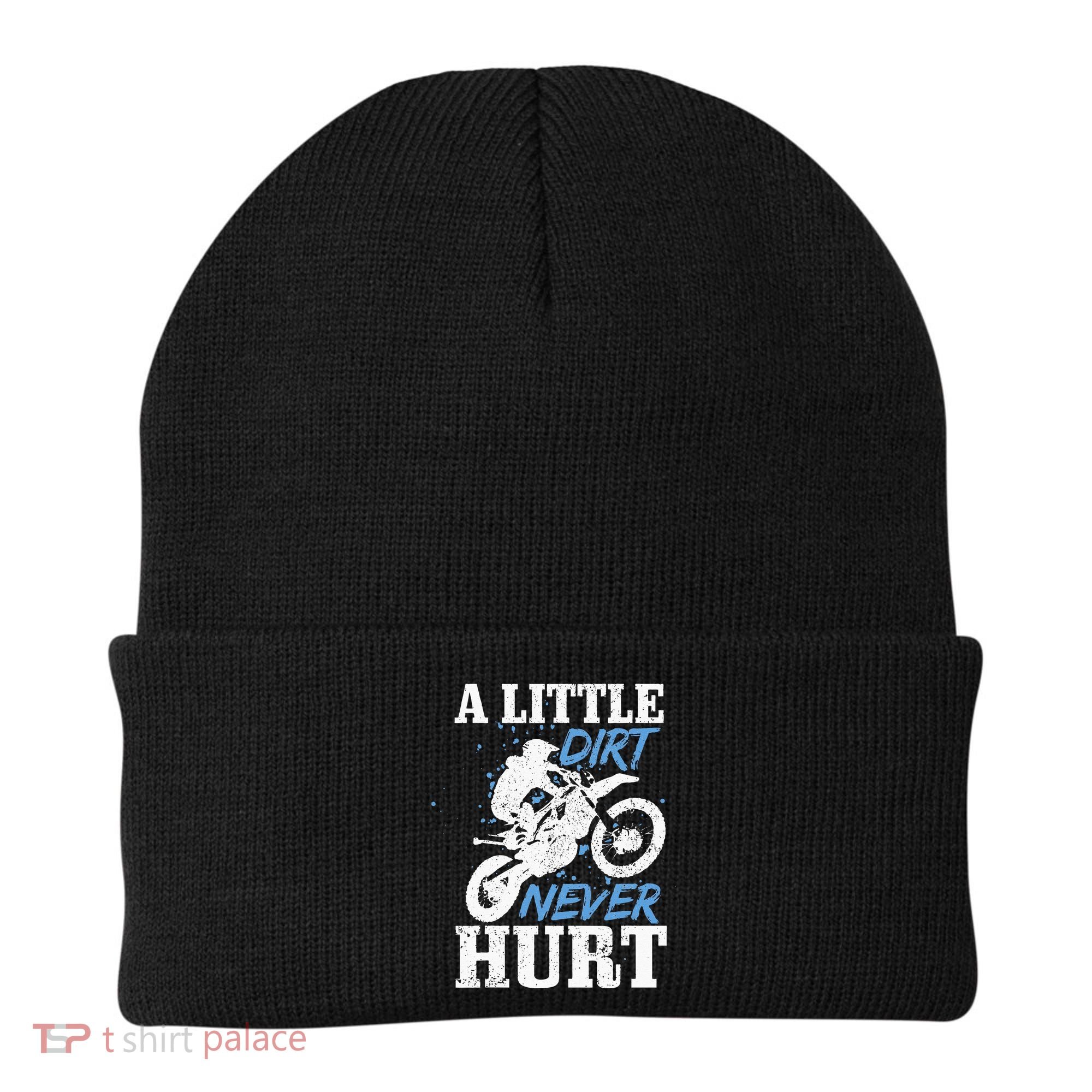 Motocross Little Dirt Never Hurt Dirt Bike MX Racing Biker Beanie
