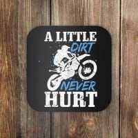 Motocross Little Dirt Never Hurt Dirt Bike MX Racing Biker Coaster thumb 0