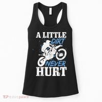 Motocross Little Dirt Never Hurt Dirt Bike MX Racing Biker Women's Tank Top thumb 0