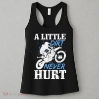 Motocross Little Dirt Never Hurt Dirt Bike MX Racing Biker Women's Tank Top thumb 3