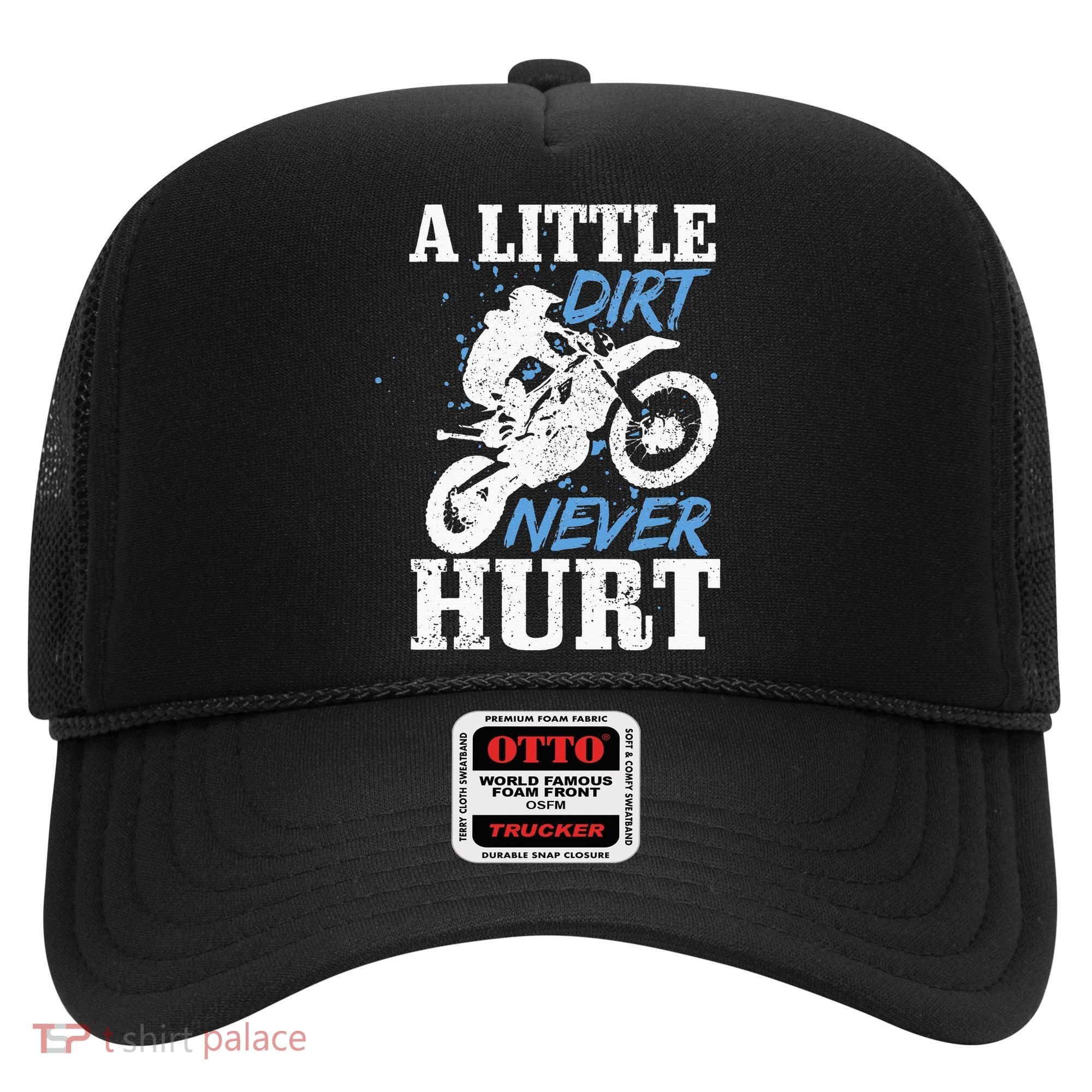 Motocross Little Dirt Never Hurt Dirt Bike MX Racing Biker Hat