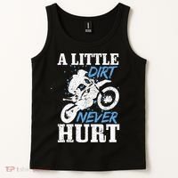 Motocross Little Dirt Never Hurt Dirt Bike MX Racing Biker Tank Top thumb 2