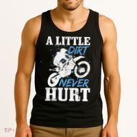 Motocross Little Dirt Never Hurt Dirt Bike MX Racing Biker Tank Top thumb 3