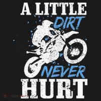 Motocross Little Dirt Never Hurt Dirt Bike MX Racing Biker Visor thumb 3