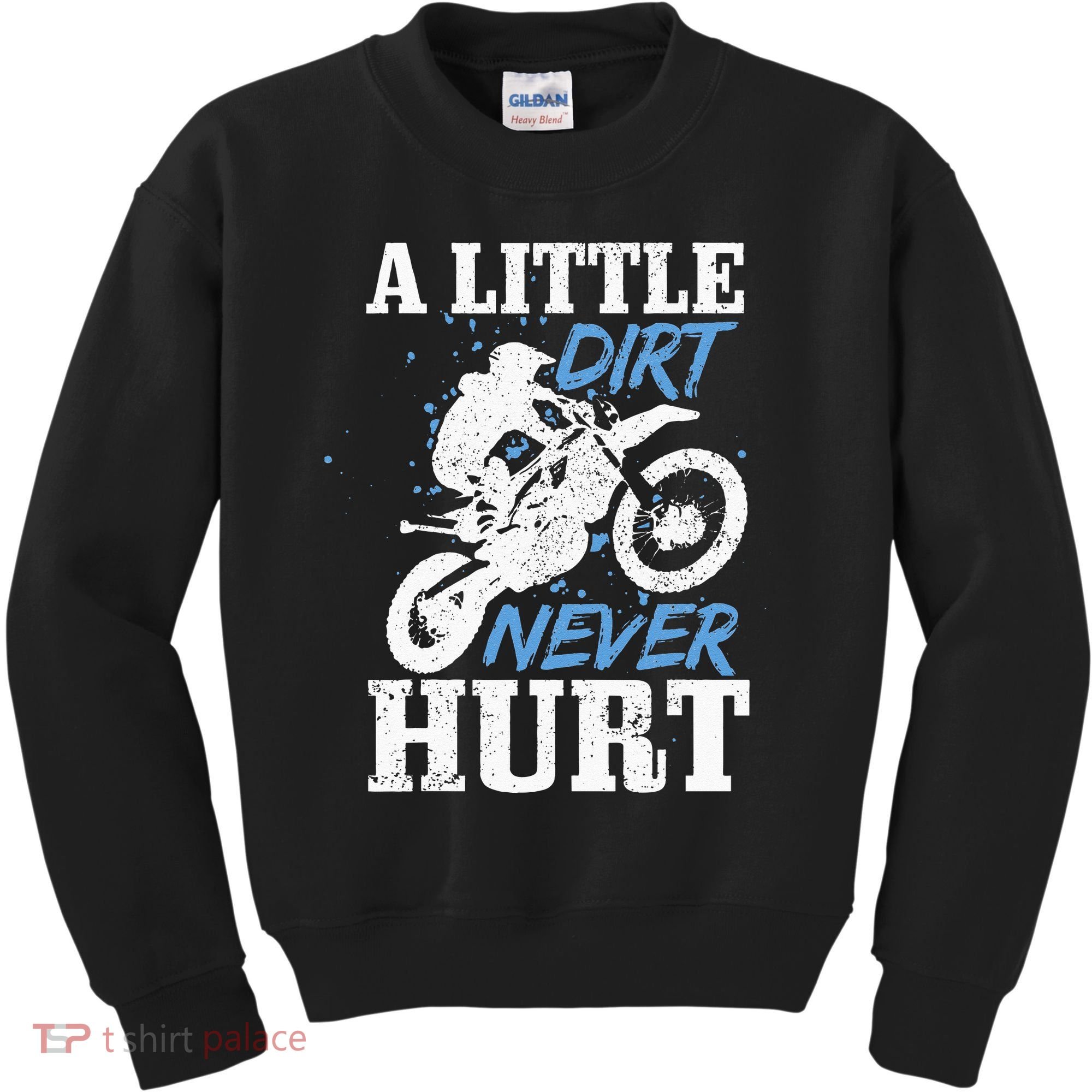 Motocross Little Dirt Never Hurt Dirt Bike MX Racing Biker Kids Sweatshirt