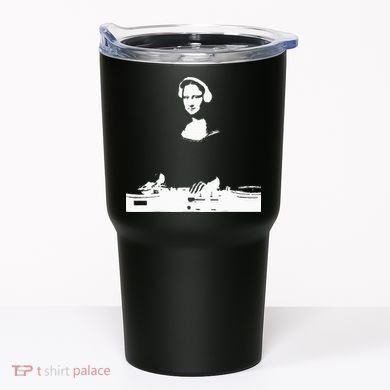 Mona Lisa Dj Art Funny Edm Techno Rave Music Tumbler