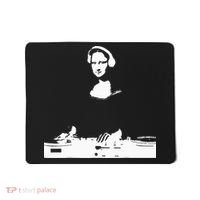 Mona Lisa Dj Art Funny Edm Techno Rave Music Mousepad thumb 0